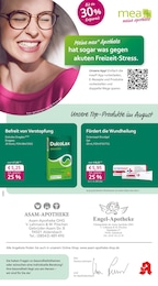 Aktueller mea - meine apotheke Apotheken Prospekt für Aicha: Unsere August-Angebote mit 4} Seiten, 01.08.2025 - 31.08.2025
