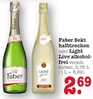 Sekt halbtrocken Angebote von Faber bei E center Mainz für 2,69 €