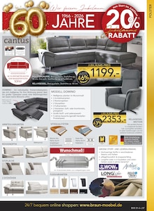 Relaxsessel im BRAUN Möbel-Center Prospekt "Wir feiern Jubiläum!" mit 20 Seiten (Freiburg (Breisgau))