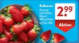Erdbeeren bei ALDI SÜD im Bürstadt Prospekt für 2,99 €