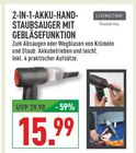 Pocket Vac 2-in-1-Akku-Handstaubsauger mit Gebläsefunktion Angebote von Livington bei Marktkauf Düsseldorf für 15,99 €