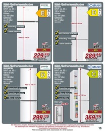 Kühlschrank Angebot im aktuellen POCO Prospekt auf Seite 15