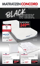 Aktueller Matratzen Concord Möbel & Einrichtung Prospekt in Benjental und Umgebung, "BLACK WEEK" mit 9 Seiten, 26.11.2025 - 26.12.2025