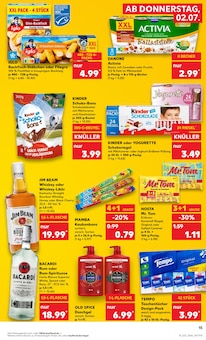 Kinder Schokolade Angebot im Kaufland Prospekt, gültig von 02.07.2026 bis 08.07.2026 Kinder Schokolade Angebot im aktuellen Kaufland Prospekt auf Seite 15
