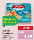 Knäckebrot Angebote von BURGER bei Kaufland Wuppertal für 1,19 €