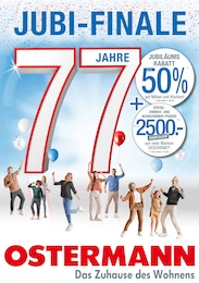 Ostermann Prospekt für Dortmund mit 16 Seiten Ostermann Prospekt für Dortmund: "Jubi Finale - 77 Jahre Ostermann", 16 Seiten, 21.03.2026 - 27.03.2026