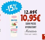 Soin pieds hydratant - Nutritive - Naturalia Soin pieds hydratant - Nutritive à 10,95 € dans le catalogue Naturalia