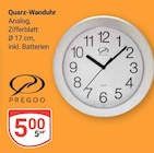 Quarz-Wanduhr Angebote von PREGOO bei GLOBUS Rodgau für 5,99 €