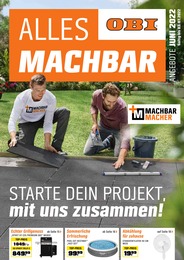 OBI Prospekt für Schönbach b Löbau: ALLES MACHBAR, 20 Seiten, 22.06.2022 - 03.07.2022