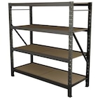 Étagère bois/métal 4 tablettes noir 198x200x80 cm charge 2000 kg - Brico Dépôt à Annemasse Étagère bois/métal 4 tablettes noir 198x200x80 cm charge 2000 kg en promo chez Brico Dépôt Annemasse à 259,00 €