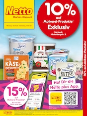 Netto Marken-Discount Discounter Prospekt der aktuellen Woche mit 2 Seiten, gültig von 14.07.2025 bis 19.07.2025, in Sarstedt und Umgebung Aktueller Netto Marken-Discount Discounter Prospekt in Sarstedt und Umgebung, "10% auf Molkerei-Produkte" mit 2 Seiten, 14.07.2025 - 19.07.2025