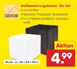 Aufbewahrungsboxen, 2er Set im Angebot bei Netto Marken-Discount in Wiesbaden Aufbewahrungsboxen, 2er Set Angebote von Dekor bei Netto Marken-Discount Wiesbaden für 4,99 €