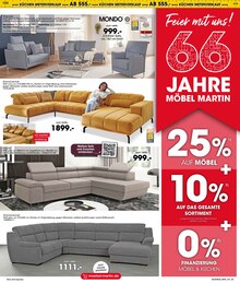 Couch im Möbel Martin Prospekt "66 JAHRE MÖBEL MARTIN" mit 12 Seiten (Mannheim)