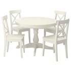 Tisch und 4 Stühle weiß/weiß Angebote von INGATORP / INGOLF bei IKEA Filderstadt für 578,96 €