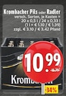 Pils im Angebot bei E center in Duisburg Pils Angebote von Krombacher bei E center Duisburg für 10,99 €