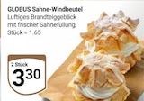 Sahne-Windbeutel im Angebot bei GLOBUS in Halle Sahne-Windbeutel Angebote von Globus bei GLOBUS Halle für 3,30 €