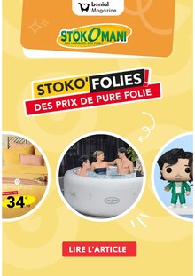 Prospectus Magazine à Choisy-le-Roi, "STOKO'FOLIES DES PRIX DE PURES FOLIES", 1 page de promos valables du 19/04/2024 au 28/04/2024