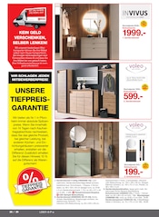 Aktueller Möbelzentrum Pforzheim Prospekt mit Garderobe, "1/2 Betten & Poster", Seite 28