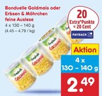 Goldmais oder Erbsen & Möhrchen feine Auslese im Angebot bei Netto Marken-Discount in Osnabrück Goldmais oder Erbsen & Möhrchen feine Auslese Angebote von Bonduelle bei Netto Marken-Discount Osnabrück für 2,49 €
