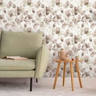 Papier peint eucalyptus beige et rose UGEPA en promo chez Décor Discount Échirolles à 9,90 €