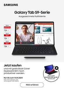 Aktueller Samsung Prospekt "Galaxy Tab S9" Seite 1 von 7 Seiten für Brandenburg