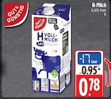 H-Vollmilch bei EDEKA im Schwäbisch Hall Prospekt für 0,78 €