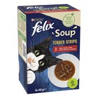 Felix Soup Tender Strips Geschmackvielfalt vom Land 6 x 48 g Angebote von Felix bei Zookauf Hagen für 1,59 €