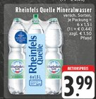 Mineralwasser Angebote von Rheinfels Quelle bei EDEKA Krefeld für 3,99 €