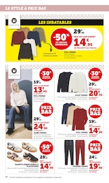 Prix et réduction Pull dans le prospectus Hyper U en cours Offre Pull dans le catalogue Hyper U du moment à la page 36