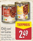 Chili con Carne oder Chili sin Carne Angebote von Spitzen Zutat bei ALDI Nord Paderborn für 2,49 €