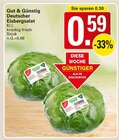 WEZ Petershagen - Deutscher Eisbergsalat Angebot im Prospekt Deutscher Eisbergsalat bei WEZ im Petershagen Prospekt für 0,59 €