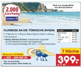 Aktuelles FLUGREISE AN DIE TÜRKISCHE RIVIERA Angebot bei Netto Marken-Discount in Stuttgart ab 399,00 €