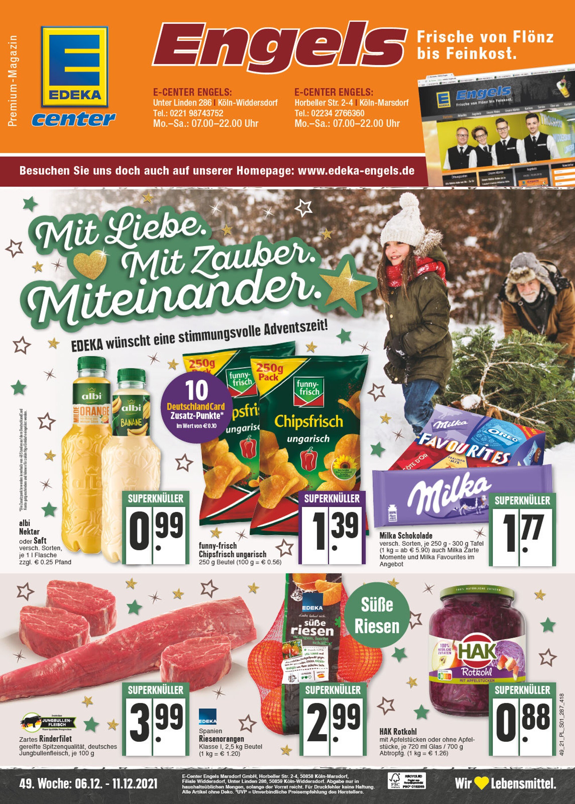E center Prospekt für Brühl mit 24 Seiten E center Prospekt für Brühl: "Aktuelle Angebote", 24 Seiten, 06.12.2021 - 11.12.2021