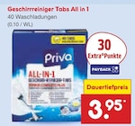 Geschirrreiniger Tabs All in 1 Angebote von Priva bei Netto Marken-Discount Hagen für 3,95 €