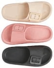 Mules femme en promo à 7,90 € chez Hyper U Mules femme dans le catalogue Hyper U