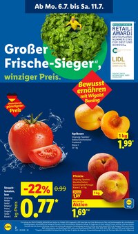 Gemüse im aktuellen Lidl Prospekt (Nürnberg) Gemüse im Lidl Prospekt "LIDL LOHNT SICH" mit 62 Seiten (Nürnberg)