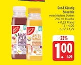 Smoothie Banane Apfel Kirsche Angebote von Gut & Günstig bei EDEKA Freiberg für 1,00 €
