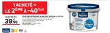 Peinture Intérieure Blanc Mat Illico 10 L - RIPOLIN en promo chez LEROY MERLIN Peinture Intérieure Blanc Mat Illico 10 L - RIPOLIN dans le catalogue LEROY MERLIN