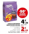 Choco Brownie Individuel - Milka à 2,19 € dans le catalogue U Express