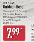 Outdoor-Hose im Angebot bei ALDI Nord in Stralsund Outdoor-Hose Angebote von Lily & Dan bei ALDI Nord Stralsund für 7,99 €