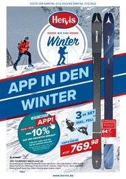 Hervis Sports Prospekt für Nußdorf mit 16 Seiten Hervis Sports Prospekt für Nußdorf: APP IN DEN WINTER, 16 Seiten, 03.12.2022 - 31.12.2022