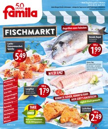 Lachs im famila Nordost Prospekt "Fischmarkt" mit 2 Seiten (Hamburg)
