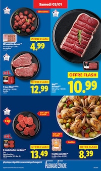 Promotion Viande dans le prospectus Lidl, valable du 03/01/2026 au 07/01/2026 Promo Viande dans le catalogue Lidl du moment à la page 7