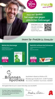 Aktueller mea - meine apotheke Prospekt (Fockbek, 4 Seiten zum blättern mea - meine apotheke Prospekt Unsere November-Angebote mit 4 Seiten