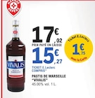 Pastis de marseille - VIVALIS en promo chez E.Leclerc Saint-Denis à 15,27 €