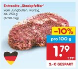 Entrecôte „Steakpfeffer“ im Netto Marken-Discount Prospekt Entrecôte „Steakpfeffer“ von im aktuellen Netto Marken-Discount Prospekt für 1,79 €