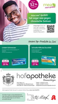 mea - meine apotheke Prospekt der KW 25 "Unsere Juni-Angebote" Aktueller mea - meine apotheke Prospekt "Unsere Juni-Angebote" Seite 1 von 4 Seiten