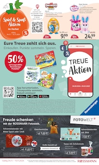 Ritter Sport im Rossmann Prospekt "Online Exklusiv KW45" mit 16 Seiten (Fürth)