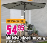 Mittelstockschirm âCessyâ im Hornbach Prospekt Mittelstockschirm âCessyâ von im aktuellen Hornbach Prospekt fĂŒr 54,95 âŹ