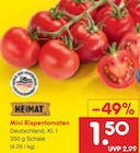 Aktuelles Mini Rispentomaten Angebot bei Netto Marken-Discount in Remscheid ab 1,50 €